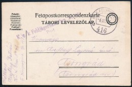 1917 Tábori Posta LevelezÅ‘lap 'K.u.k. Feldjägerbataillon No.28' + 'FP 416 B' - Autres & Non Classés