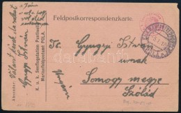 1917 Tábori Lap 'K.u. K. Seeflugstation Pola' +  'MFP POLA ' - Autres & Non Classés