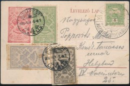 1909 Képeslap Az Országos Bélyegkiállításról 4 Klf... - Other & Unclassified