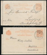 1903 2 Db 10f Díjjegyes KétnyelvÅ± (magyar-horvát) Zárt LevelezÅ‘lap, Jó... - Altri & Non Classificati
