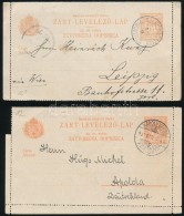 1903 2 Db 10f Díjjegyes KétnyelvÅ± (magyar-horvát) Zárt LevelezÅ‘lap, Jó... - Other & Unclassified