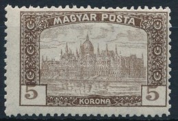 ** 1919 Magyar Posta 5K Keretbe Csúszott értékszámokkal - Other & Unclassified