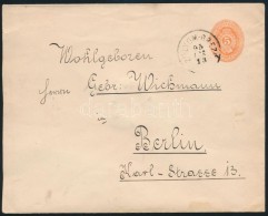 1895 5kr Díjjegyes Levél 'ZÓLYOM-BREZÓ' - Berlin - Altri & Non Classificati