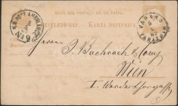 1882 2kr Díjjegyes LevelezÅ‘lap 'VARADS /  VARAZDIN' - 'K. K. POST AMBULANCE'  - Wien - Altri & Non Classificati