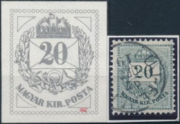 O 1881 Színesszámú 20kr Jobb Alsó Sarok Vésetjavításával... - Altri & Non Classificati