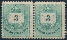 ** 1881 3kr Pár, Jobb Alul Metszethiba - Other & Unclassified