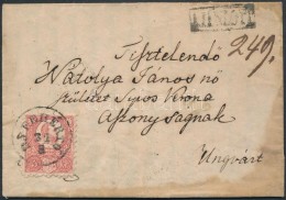 1872 Réznyomat 5kr + 10kr Ajánlott Levélen / Mi 10 + 11 On Registered Cover... - Autres & Non Classés