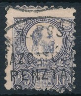 O 1871 Réznyomat 25kr Képbe Fogazva - Other & Unclassified