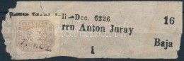 1863 Hírlapbélyeg Címszalagon, A 'BAJA' Bélyegzés 1863 Utáni, Ezt A... - Altri & Non Classificati