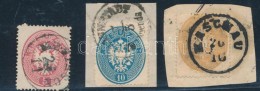 O 1863 5kr 'MEDIASCH', 10kr 'HERMANNSTADT', 15kr 'KASCHAU' - Other & Unclassified