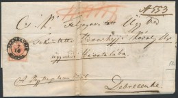 1853 3kr + 6kr Ajánlott Levélen / On Registered Cover 'SZÉKELYHÍD' - 'DEBRECZEN' - Other & Unclassified