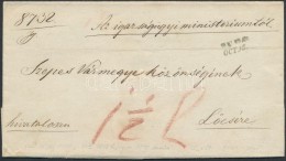 1848 Portós Levél / Unpaid Cover 'BUDA' - Altri & Non Classificati