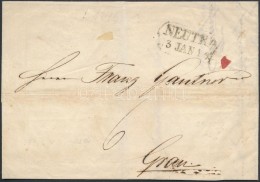 1846 Portós Levél / Unpaid Cover 'NEUTRA' - Altri & Non Classificati