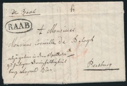 1826 Portós Levél 'RAAB' - Presburg - Other & Unclassified