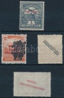 ** * 4 Db Bélyeg Felülnyomási Eltérésekkel 1915-ig Stecklapon - Other & Unclassified