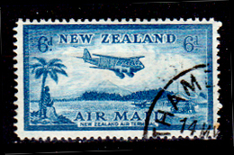 Nuova-Zelanda-0060 - Posta Aerea 1935 - Y&T N. 8 (o) Used - Senza Difetti Occulti. - Airmail