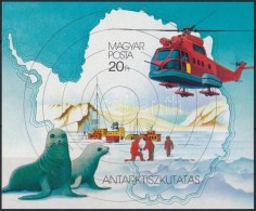 ** 1987 Antarktisz Kutatás Vágott Blokk (8.000) - Altri & Non Classificati