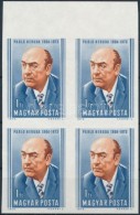 ** 1974 Pablo Neruda Vágott ívszéli Négyestömb (4.000) - Altri & Non Classificati
