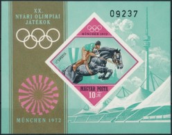 ** 1972 Olimpia (IV.) - München Vágott Blokk (3.500) - Altri & Non Classificati