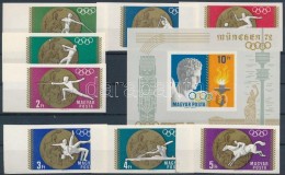 ** 1969 Olimpiai érmesek ívszéli Vágott Sor + Blokk (6.900) - Altri & Non Classificati