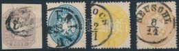 O 1863 4 Db Bélyeg 'Erlau' (Gudlin RR), 'ERLAU', '(MÁG)OCS', 'NEUSOHL' - Altri & Non Classificati