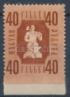** 1946 Forint-fillér 40f Alul Fogazatlan, Ritka! - Other & Unclassified