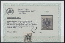 O 1850 2kr Steiner Attest-tel - Altri & Non Classificati