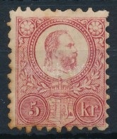 * 1871 Réznyomat 5kr (25.000) (rozsda / Stain) - Other & Unclassified