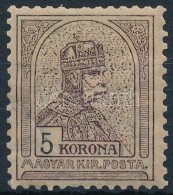 * 1904 Turul 5K (55.000) (ránc, Rövid Fogak / Crease, Short Perfs.) - Altri & Non Classificati