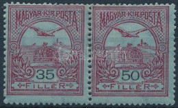 * 1913. Turul 50f Pár Benne 35/50f Tévnyomat (**130.000) / Mi. 121 Pair Including Mi. 120F 35f For... - Other & Unclassified