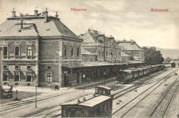 T2 Kolozsvár, Cluj; Vasútállomás Vonatokkal / Railway Station With Trains - Non Classificati