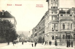 T2/T3 Brassó, Kronstadt, Brasov; Purzengasse, Zahnarzt / Kapu Utca, Dr. Adler Fogorvos RendelÅ‘je / Street... - Unclassified