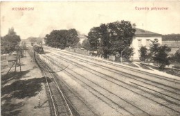 T2 Komárom, Komarno; Vasútállomás, Vonat / Railway Station, Locomotive - Non Classificati
