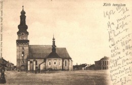 T2/T3 Zólyom, Zvolen; Római Katolikus Templom, Özv. LÅ‘wy Samuné Kiadása / Church,... - Non Classificati