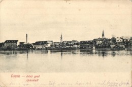 T2/T3 Eszék, Esseg, Osijek; Dolnji Grad / Unterstadt / Látkép, Selzer és Rank... - Unclassified