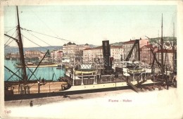 ** T2 Fiume, Hafen / Port With Steamship - Unclassified