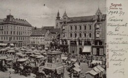 T2/T3 Zagreb, Jelacicev Trg / Square, Market, Storage, Shops (EK) - Non Classificati
