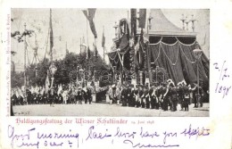 T2 1898 Vienna, Wien; Huldigungsfestzug Der Wiener Schulkinder. Druck V. F. Scholer - Non Classificati