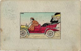 T2 Lady's Automobile Ride, Rewald Sportserie Art Postcard S: H. Rewald - Non Classificati