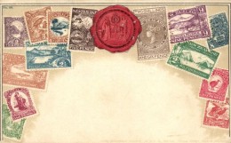 ** T2/T3 New Zealand, Set Of Stamps, Ottmar Zieher Philatelie-Ansichtskarte No. 59 Emb. (EK) - Non Classificati