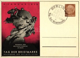 * T2 1938 Tag Der Briefmarke, Reichsbund Der Philatelisten; Denkmal Des Weltpostvereins In Bern / Day Of Philately,... - Non Classificati