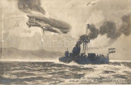 T2/T3 1915 Die Vernichtung Des Italienischen Luftschiffes Citta Di Ferrara Durch Das Oesterr. Ung. Marineflugzeug... - Unclassified