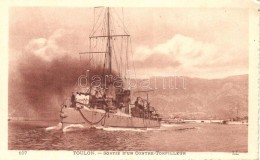 ** T2/T3 Toulon, Sortie D'un Contre-Torpilleur / WWI French Destroyer, Battle Ship (EK) - Non Classificati