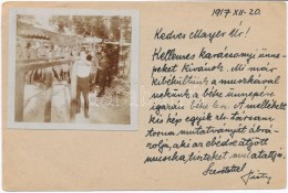 T2/T3 1917 Osztrák-magyar Katona Tornázik Az Orosz Tisztek ElÅ‘tt. ElsÅ‘... - Non Classificati