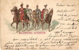 * T3 1898 Milleniumi Banderium / Hungarian Cavalrymen Uniform, Litho  (fa) - Non Classificati