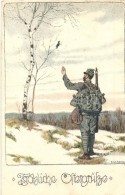 T2/T3 1917 Fröhliche Ostergrüße / WWI K.u.K. Military Easter Greeting Card S: E. Kutzer + M. Kir.... - Non Classificati