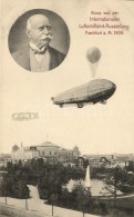 ** T1 1909 Gruss Von Der Internationalen Luftschifffahrt-Ausstellung. Frankfurt / Hot Air Balloon, Graf Zeppelin - Non Classificati