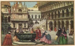 ** T1 Barocco Veneziano, Palazzo Ducale / Palace, Italian Art Postcard, G. Scarso S: Bertani - Non Classificati