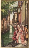 ** T1 Barocco Veneziano, Rio Albrizzi, Canal, Italian Art Postcard S: Bertani - Unclassified