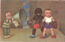 T2/T3 Italian Art Postcard, Box Match, Black Boy S: Colombo (EB) - Non Classificati